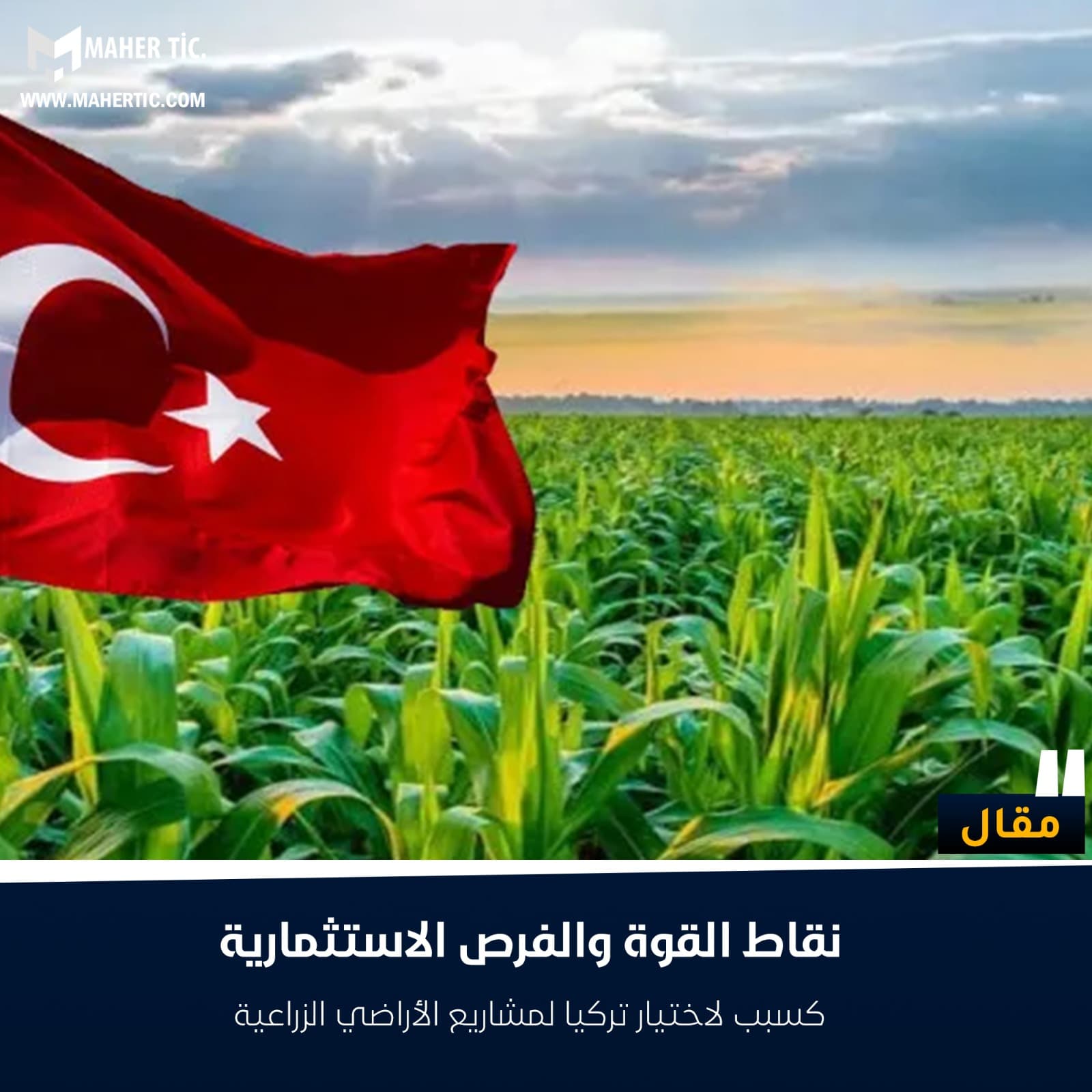 نقاط القوة والفرص الاستثمارية كسبب لاختيار تركيا لمشاريع الأراضي الزراعية